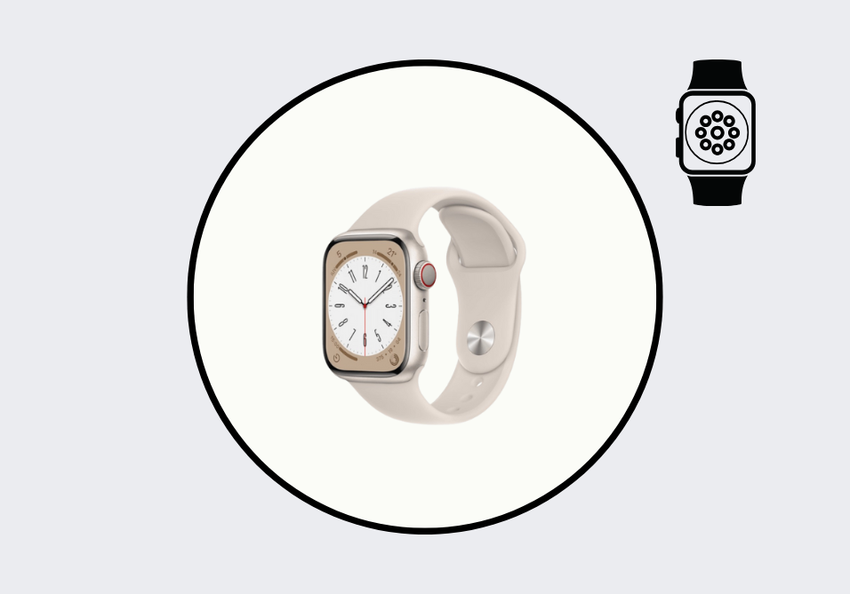 Apple Watch Series 8 41MM Heart Rate Monitor (Rear Glass) Repair